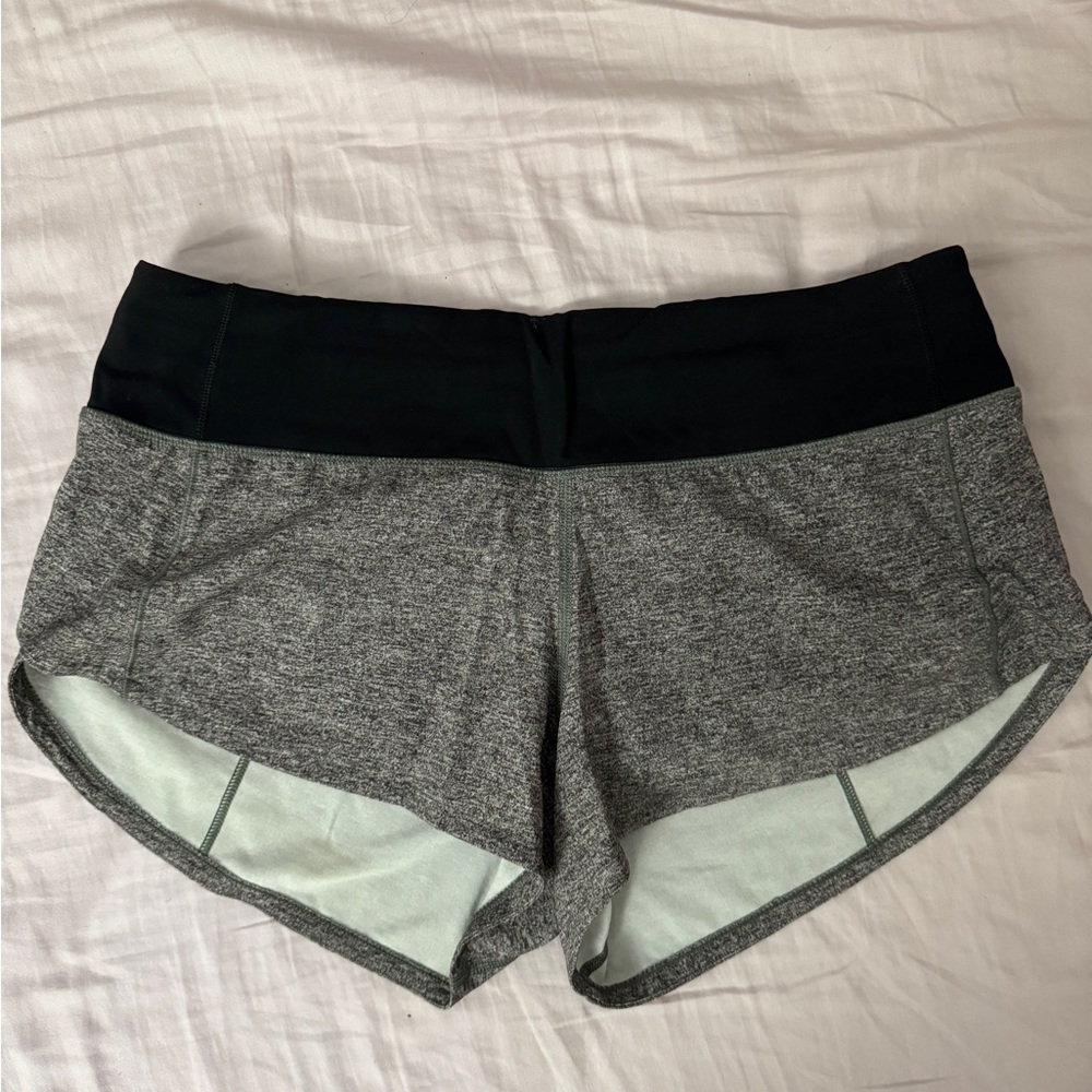 Lululemon Speed Up Low-Rise Lined Short 2.5" Gray Size 4